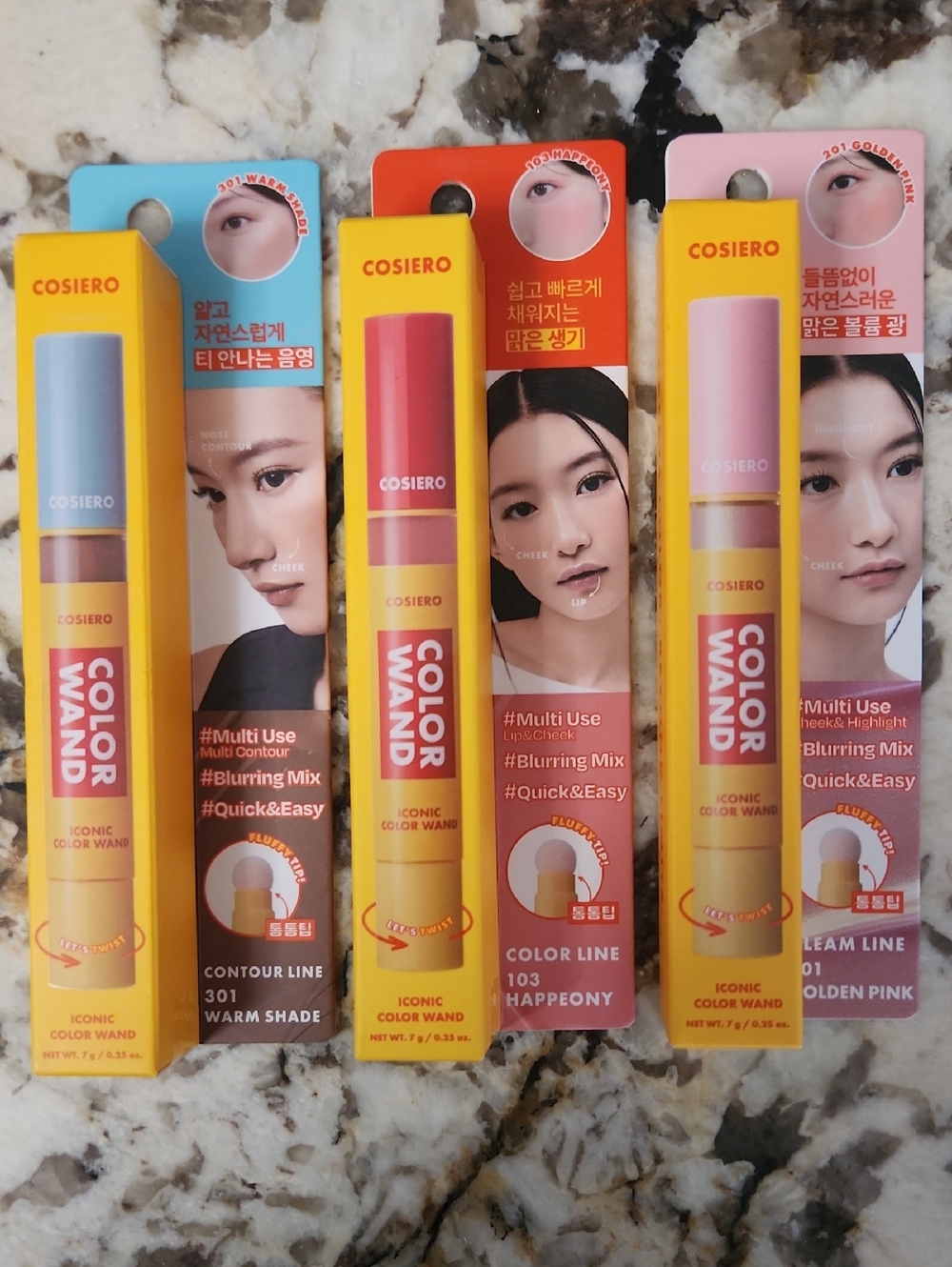 Korean Cosiero Color Wands Multi-Use Makeup Sticks: Contour, Highlight, Blush...
